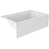 Jacuzzi Signature 60" Three Wall Alcove Acrylic Whirlpool Tub with Right Drain, and Overflow White
