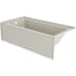 Jacuzzi Signature 66" Three Wall Alcove Acrylic Soaking Tub with Left Drain, and Overflow - Includes Removable Skirt Oyster