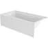 Jacuzzi Signature 66" Three Wall Alcove Acrylic Whirlpool Tub with Left Drain, and Overflow White