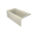Jacuzzi Linea 60" x 32" Acrylic Air Bathtub for Alcove Installation with Left Hand Drain Almond