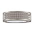 James Allan Lusteria 16" Wide Flush Mount Drum Ceiling Fixture Silver