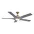 James Allan 56" 5 Blade Indoor LED Ceiling Fan with Glass Shade Bronze