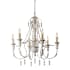 James Allan Lusteria 6 Light 30" Wide Taper Candle Style Chandelier White