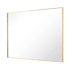 James Allan Brio Reflections 25-11/16"W x 36"H Rectangular Flat Aluminum Framed Wall Mounted Bathroom Mirror Gold