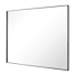 James Allan Brio Reflections 30"W x 40"H Rectangular Flat Aluminum Framed Wall Mounted Bathroom Mirror Black