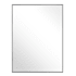 James Allan Brio Reflections 36"W x 48"H Rectangular Flat Aluminum Framed Wall Mounted Bathroom Mirror Black