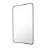 James Allan Brio Reflections 25-3/4"W x 40"H Rectangular Flat Aluminum Framed Wall Mounted Bathroom Mirror Black