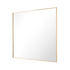 James Allan Brio Reflections 30" Square Flat Aluminum Framed Wall Mounted Bathroom Mirror Gold
