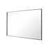 James Allan Brio Reflections 36"W x 55"H Rectangular Flat Aluminum Framed Wall Mounted Bathroom Mirror Black