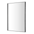 James Allan Brio Reflections 30"W x 36"H Rectangular Flat Aluminum Framed Wall Mounted Bathroom Mirror Black