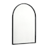 James Allan Mila 20"W x 30"H Arched Beveled Metal Framed Accent Mirror Black