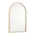 James Allan Mila 20"W x 30"H Arched Beveled Metal Framed Accent Mirror Gold