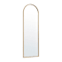James Allan Mila 22"W x 65"H Arched Beveled Metal Framed Accent Mirror Gold