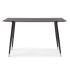 James Allan 47" Pedestal Metal Accent Table Dark Ash Veneer