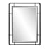 James Allan Piper 40" x 30" Rectangular Beveled Metal Accent Mirror Matte Black