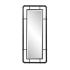 James Allan Piper 42" x 18" Rectangular Beveled Metal Accent Mirror Matte Black