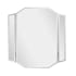 James Allan 32" x 30" Beveled Frameless Accent Mirror Champagne