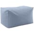 James Allan Sanity 35 Wide Plywood Framed Polyester Pouf Bench Breeze