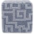 James Allan Mistify 17" Wide Plywood and Polyester Outdoor Square Ottoman with Foam Filling Denim