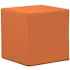 James Allan Sensibility 17" Wide Plywood and Polyester Outdoor Square Ottoman with Foam Filling Canyon