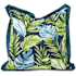 James Allan Vykus 24" x 24" Polyester and Rolefin Covered Polyester Filled Accent Pillow Indigo / Lime