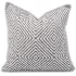 James Allan Gladius 24" x 24" Polyester and Rolefin Covered Polyester Filled Accent Pillow Pewter