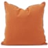 James Allan Sensibility 24" x 24" Polyester and Rolefin Covered Polyester Filled Accent Pillow with Decorative Cording Canyon
