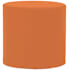 James Allan Sensibility 18" Wide Plywood and Polyester Outdoor Round Ottoman with Foam Filling Canyon