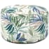 James Allan Harvester 22" Wide Polyester Outdoor Foot Pouf Ottoman Indigo