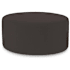 James Allan Sensibility 36" Wide Plywood and Polyester Outdoor Round Ottoman Charcoal