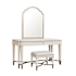 James Allan Grace Vanity and Mirror Set with Stool Opulent Opal