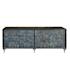 James Allan 72" Wide 4 Door Mango Media Cabinet Black / Ocean Blue