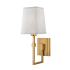 James Allan Wendi Single Light 15" Tall Wall Sconce Aged Brass