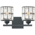James Allan Raymond 2 Light 13" Wide Bathroom Vanity Light Matte Black