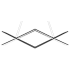 James Allan Axis 36" Wide LED Linear Chandelier Matte Black