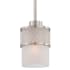 James Allan Aviary Single Light 5" Wide Mini Pendant Brushed Nickel