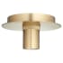 James Allan Sunder 6" Wide Flush Mount Ceiling Fixture Aged Brass