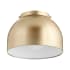James Allan Orchid 11" Wide Flush Mount Ceiling Fixture Aged Brass