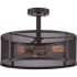 James Allan Foster 3 Light 16" Wide Semi-Flush Ceiling Fixture Western Bronze