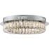 James Allan Curry Single Light 18" Wide LED Flush Mount Ceiling Fixture - ADA Compliant Polished Chrome