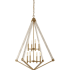 James Allan DeKalb 8 Light 30" Wide Chandelier Weathered Brass