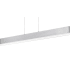 James Allan Hertford Single Light 48" Wide LED Linear Chandelier Brushed Aluminum
