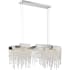 James Allan Curry 33-3/4" Wide Integrated LED Linear Chandelier Polished Nickel