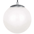 James Allan Clay Single Light 10" Wide Full Sized Pendant Satin Aluminum
