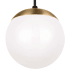 James Allan Clay Single Light 8" Wide Mini Pendant Satin Bronze
