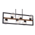 James Allan Bruce 6 Light 38" Wide Globe Chandelier Oil Rubbed Bronze / Light Walnut