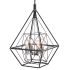 James Allan Gavin 4 Light 24" Wide Pendant Oil Rubbed Bronze / Satin Nickel