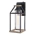 James Allan Calvin 15" Tall Outdoor Wall Sconce Forged Black / Rustic Elm