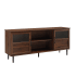 James Allan 58" Wide 2 Split Panel Door TV Stand Media Cabinet Dark Walnut