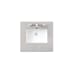 James Martin Vanities 26" Quartz Vanity Top with 1 Undermount Porcelain Sink and 3 Faucet Holes Eternal Serena